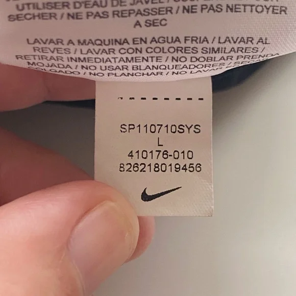 Y2K Nike Black Athletic Shorts White Trim Drawstring Running Gym Activewear - Picture 9 of 14